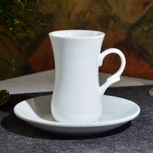 Taza de café italiana de 100ml, pequeña taza de café Espresso de cerámica y platillo, juego de té de la tarde, vajilla para el hogar, Envío Gratis 2024 - compra barato