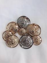 10pcs/lot metal button gold sweater coat decoration shirt buttons accessories 2024 - buy cheap