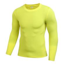 Mens Quick Dry Fitness Compression Long Sleeve Baselayer Body Under Shirt Tight Sports Gym Wear Top Shirt Outdoor 2024 - buy cheap