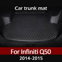 Коврик для багажника автомобиля Infiniti Q50, негибридный коврик для груза 2014, 2015, коврик, аксессуары для интерьера, чехол 2024 - купить недорого