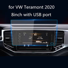 Для VW Teramont 2020 автомобильный экран центр управления навигация Сенсорный экран протектор Закаленное стекло Защитная пленка 2024 - купить недорого
