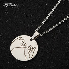 Fashion Swear Gestures Forever Promise Pendant Necklace For Couples Women Men Boyfriend Girlfriend Anniversary Gift Jewelry 2024 - buy cheap