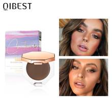 QIBEST Highlighter Bronzer Palette Makeup Glow Face Contouring Illuminator Highlight Cosmetics MakeUp Face Bronzer Cream Pallete 2024 - buy cheap
