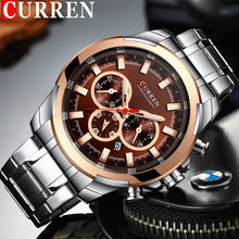 CURREN Casual Man WristWatch Waterproof Chronograph Men Watch Military Top Brand Luxury Stainless Steel Sport Male Clock 8361 2024 - buy cheap