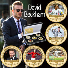 English Soccer Star Gold Plated Commemorative Coins In Coin Holder Collectibles UK Football Challenge Coin Sports Souvenir Gifts 2024 - buy cheap