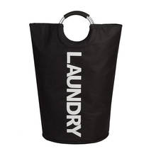 82L Large Laundry Basket Collapsible Fabric Laundry Hamper, Foldable Clothes Bag Handles Travel Bathroom Folding Washing Bin 2024 - buy cheap