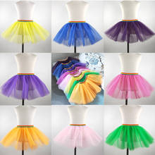 Saia tutu infantil de arco-íris para bailarina, roupa de bailarina fofa para meninas, balé de princesa 2024 - compre barato
