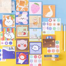 Kawaii Stationery Rabbit Bear Series Memo Pad Girl Daily DIY Notepad Sticky Notes Escolar Papelaria School Supply Gift 2024 - buy cheap