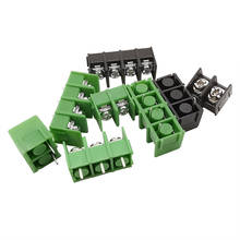 10pcs KF7.62mm 2/3/4Pin Pcb Screw Terminal Block Connectors 300V 20A 7.62mm Pitch Straight Needle Connector Black and Green 2024 - buy cheap