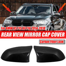 2PCS Rearview Mirror Cover Cap Balck Replacement the Original Fit for BMW F15 X5 F16 X6 F26 F25 X3 2014-2018 Car Accessories 2024 - buy cheap