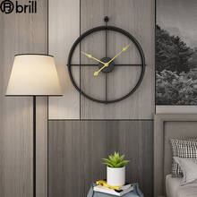 Relógio de parede 3d para sala de estar, relógio criativo de luxo na espanha, relógio grande de parede para decoração 2024 - compre barato