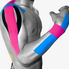 Fita atlética esportiva elástica, bandagem autoadesiva 5m de elastoplast para suporte de joelho, almofadas para dedo, tornozelo, ombro e palma 2024 - compre barato