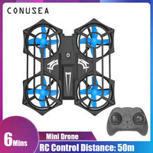 Conusea c56 mini drone avião rc quadcopter 6-axis uma-chave decolar pouso helicóptero de controle remoto aeronaves presente brinquedos para meninos 2024 - compre barato