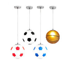 Thrisdar Cartoon Football Hanging Lamp E27 Creative Glass Globe Ball Pendant Light Living Room Bedroom Bar Pendant Lamps 2024 - buy cheap