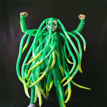 BV4 косплей костюмы для сценических танцев флуоресцентный зеленый комбинезон певица шоу наряд feeler боди диско Подиум платье одежда 2024 - купить недорого