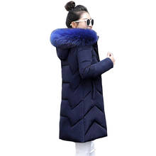 New 2021 Winter Jacket Women Coats Artificial raccoon hair collar Female Parka black Thick Cotton Padded Lining Ladies S-3XXXL 2024 - buy cheap