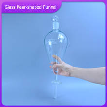 Embudo separatorio en forma de pera de 1000ml, embudo de vidrio en forma de pera, embudo separatorio en forma de pera con tapón de vidrio molido 2024 - compra barato