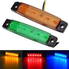 Luces externas para coche, luces LED de 12V-24V, 6 SMD, indicador lateral para camión, autobús, remolque, luz lateral trasera 2024 - compra barato