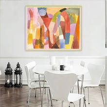 Paul Klee 《 Театр горный конструкция 》 абстрактная живопись маслом на холсте работа плакат картина Настенный декор украшение дома 2024 - купить недорого