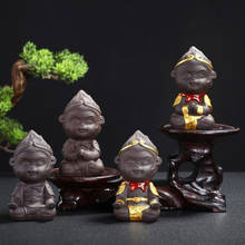 Cerámica del rey del mono, té de Wukong, mascota, arcilla púrpura, artesanía, casa de té, decoración de mesa, adornos, accesorios de té 2024 - compra barato