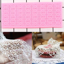 Цветочный узор кружева силиконовые формы DIY свадьба кекс Topper инструменты для украшения тортов из мастики желе конфеты формы для запекания шоколада 2024 - купить недорого