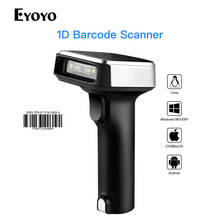 Eyoyo EY-1900 2,4G Беспроводной сканер штрих-кода 1D Портативный Ручной CCD Bluetooth сканер штрих-кода считыватель штрих-кодов для POS и iOS Android планшетный ПК 2024 - купить недорого