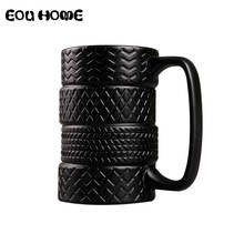 300ml Creative Tire Style Mugs Large Capacity Ceramic Mack Cups Personality Milk Tea Coffee Mug Non-slip Office / Home Water Cup 2024 - buy cheap