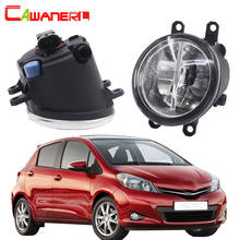 Cawanerl 2 Pieces H11 Car Styling LED Bulb Fog Light 4000LM White 6000K DRL Daytime Running Lamp 12V For Toyota Yaris 2006-2013 2024 - buy cheap