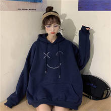 Sudadera con capucha de gran tamaño para mujer, ropa de calle con estampado Harajuku, Tops, ropa holgada para adolescentes 2024 - compra barato