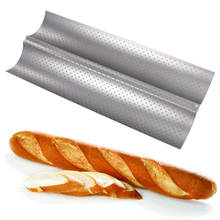 Non-stick Carbon Steel 4 Groove 2 Groove Wave French Bread Baking Tray For Baguette Bake Mold Pan Long Baguette Mold Home Baking 2024 - buy cheap