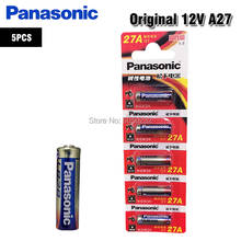 5 шт., щелочная батарея Panasonic 27 а 12 В A27 для дверного звонка, Автомобильная сигнализация с дистанционным управлением G27A MN27 MS27 GP27A L828 V27GA ALK27A A27BP 2024 - купить недорого