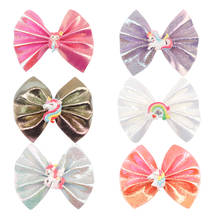 New Lovely Sweet Cartoon Candy Color Bow Hairpins Rainbow Hair Clips For Girls Kids Children Hair Accessories 2024 - buy cheap