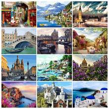 SDOYUNO Paint By Numbers Kits On Canvas Seascape Scenery DIY Frameless 60x75cm Oil Painting By Numbers Landscape Hand Painting 2024 - buy cheap