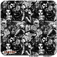 ITAATOP TSKH9017 0,5 M * 2/10/20M Skull Hydro Graphics Film 2024 - compra barato