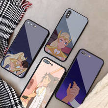 She-ra e as princesas em vidro temperado, capa de telefone para iphone 12 11 pro max 5 6 7 8 plus x xs xr xsmax shell 2024 - compre barato