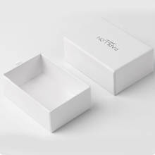 100 caixa de embalagem de presente para joias, caixa de papelão personalizada pequena para presente, logotipo impresso, pacote de joias com cordão dentro 2024 - compre barato