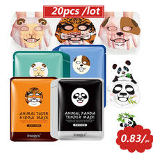 20pcs/lot Cute Animal Facial Mask Sheep/Panda/Dog/Tiger Facial Mask Fresh Anti-Acne Moisturizing Oil Control Hydrating Skin Care 2024 - buy cheap