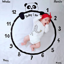 Baby Milestone Blanket Photography Background Prop Cloth Monthly Growth Photo 2024 - buy cheap