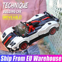 Высокотехнологичные креативные игрушки Mould King 13105, гоночный автомобиль Paganis Zonda Five Roadster, строительные блоки, кирпичи для детей, подарки на день рождения 2024 - купить недорого