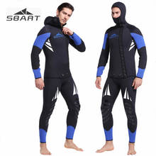SBART-traje de neopreno profesional para hombre, equipo de buceo subacuático, para pesca submarina, 5mm 2024 - compra barato