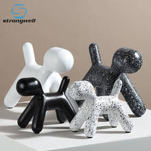 Strongwell Home Decoration Furnishings Housewarming Gifts Minimalist Dog Figurines Office Bookcase Decoration Ornaments Artware 2024 - buy cheap