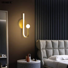 Креативные модные новые современные настенные лампы для гостиной, кабинета, спальни, прикроватного коридора, светсветильник для дома, комнасветильник щение 2024 - купить недорого