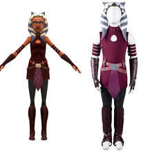 Disfraz de Ahsoka Tano de clon Wars para niños, traje de Cosplay para Halloween y Carnaval 2024 - compra barato