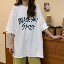 Camiseta Harajuku con letras perezosas para mujer, camisetas para mujer, Tops Kawaii Harajuku, camiseta para mujer 2024 - compra barato