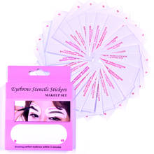 White Eye Eyelash Extension Fabrics Pads Stickers/Eyebrow Ruler/Non Wovens Eyebrow Stencil Set Makeup Beauty Tool 2024 - buy cheap