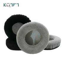 KQTFT-almohadillas de terciopelo de repuesto para auriculares inalámbricos, almohadillas para los oídos, almohadillas para los oídos, almohadillas para los cojines, novedad, 1 par 2024 - compra barato