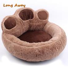 Paw Shaped Warm Lovely Dog Bed Soft Material Pet Nest Cute Paw Mat Puppy House Sofa Cat Beds 2024 - buy cheap