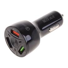 12V Car Cigarette Lighter Charger Auto USB QC 3.0 Quick Charge 3 USB Splitter Universal for Mobile Phone DVR GPS MP3 . 2024 - buy cheap