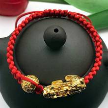 Men's Bracelet New Gold PIXIU Bracelet Men's Bead Couple Bracelet Bring Lucky Bra Rich Feng Shui Bracelet Thermochromic Bracelet 2024 - buy cheap