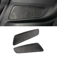 Areyourshop For Ford Mustang 2015 2016 2017 2018 2019 Real Carbon Fiber Rear Seat Door Panel Cover Trim Car Accessories 2024 - buy cheap